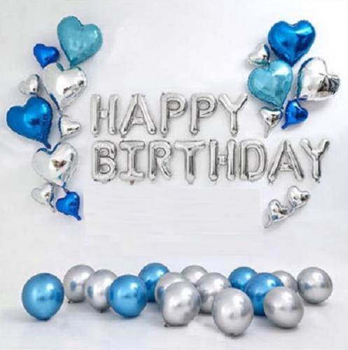Набор шаров на день рождения, "HAPPY BIRTHDAY" 038