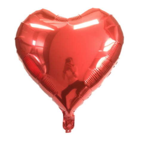 Кулька Сердце 10 дюймів ( 25 см ) ЧЕРВОНЕ
